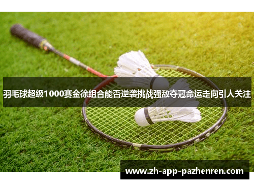 羽毛球超级1000赛金徐组合能否逆袭挑战强敌夺冠命运走向引人关注 羽毛球超级1000赛金徐组合能否逆袭挑战强敌夺冠命运走向引人关注