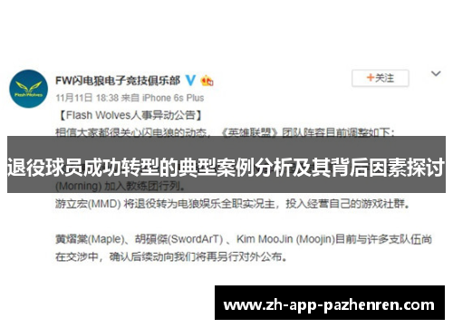 退役球员成功转型的典型案例分析及其背后因素探讨